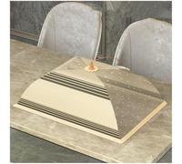 Copertura Pieghevole per avanzi di Cibo, Copertura per Alimenti dal Design Elegante, Ombrello per Alimenti a Prova di Mosca, Adatto per Feste e casa,Rectangle (b),50 * 70cm
