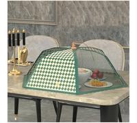 Copertura Pieghevole per avanzi di Cibo, Copertura per Alimenti dal Design Elegante, Ombrello per Alimenti a Prova di Mosca, Adatto per Feste e casa,Round (d),80cm
