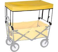 Copertura pieghevole per carro - Accessori per carrello portatile con spinta manuale pieghevole per uso esterno in giardino, tenda da sole inclusa