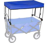 Copertura pieghevole per carro - Accessori per carrello portatile per uso esterno in giardino - Include tenda pieghevole per una comoda spinta a mano