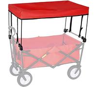 Copertura pieghevole per carro - Accessori per carrello portatile per uso esterno in giardino - Include tenda pieghevole per una comoda spinta a mano
