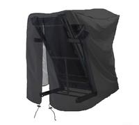 Copertura pieghevole per tapis roulant, 117 x 96 x 167 cm, antivento, tessuto Oxford antistrappo, per tutte le condizioni atmosferiche, per sport, corsa, giardino, patio, colore nero