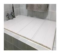 Copertura pieghevole per vasca da bagno spessa 1,2 cm tappetino da bagno isolante antipolvere mensola da bagno accessori spa bordo vasca da bagno impermeabile per uso domestico Protezione a 360 °