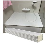 Copertura pieghevole per vasca da bagno, spessore 0,6 cm, in PVC, antipolvere, facile da pulire, per la casa e l'hotel (70 x 160 cm), perfetta per il bagno e l'igiene
