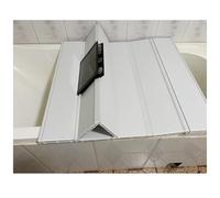 Copertura pieghevole per vasca da bagno, spessore 1,2 cm, coperchio isolante antipolvere in PVC, si adatta alla maggior parte delle vasche da bagno standard (75 x 135 cm) e accessorio per doccia