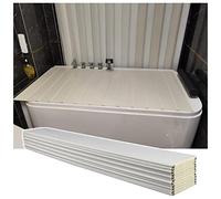 Copertura Pieghevole per Vasca da Bagno, Vassoio per Vasca, Coperchio per Vasca in PVC Antipolvere, Copertura Isolante per Vasca da Bagno, ripiano per Spa, Bagno e Doccia, Spessore 0,6 cm (6
