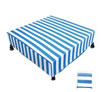 Copertura Piscina Bambini, Copertura Impermeabile Quadrata Oxford Esterni con Borsa Portaoggetti Pratico Accessorio per Intex 122x30cm Piscina