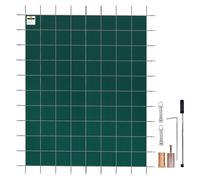 Copertura piscina rettangolare in rete di sicurezza 14X26 FT Verde invernale