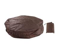Copertura Piscina Rotonda con Borsa di Stoccaggio, Copertura Antipolvere per Piscina Vasca Idromassaggio Impermeabile e Antivento per Bagni All'Aperto Sorgenti Termali (Coffee, 210 * 30cm)