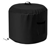 Copertura Pit Fuoco Round - Cover per Protezione per Fossa Arrotondata Impermeabile | Protettore in Tessuto Oxford Resistente Alle Intemperie per Barbecue Bonfire Grilling Cooking Foglie Di Pioggia Po