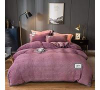 Copertura piumone Vele Corallo a Doppia Faccia in Inverno Trapunta Francese Coperta Latte Flanella boschi Letti Jade_1.2-135m (Letto Leggero di Athens Viola da 1,8 m)