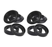 Copertura polvere di polvere di guarnizione olio di forcella motociclistica compatibile con tubi forcella da 33 mm Showa First Filippine China Milan SG 125 SG125T-9A SG125 Modelli(4xOil seal 4xcover)
