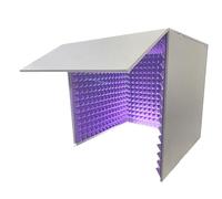 Copertura portatile di isolamento della cabina di registrazione vocale, copertura insonorizzata da tavolo, trattamento del pannello di assorbimento del suono, schermo di isolamento del microfono, per