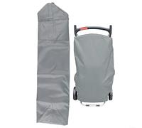 Copertura portatile per barbecue a gas Weber Traveler, in poliestere 210D, impermeabile e resistente al sole, accessorio da giardino, 101 x 49 x 25 cm, colore: grigio