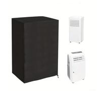 Copertura portatile per condizionatore d'aria per interni, protezione antipolvere per unità AC, 420D Oxford, 40 x 46 x 75 cm, nero