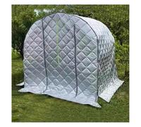 Copertura Portatile per Serra da Giardino con Cerniera, Porta avvolgibile, Trapunta Protettiva per Piante per Uso Esterno, Perfetta per Tutte Le Condizioni atmosferiche (Argento 40