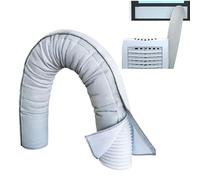 Copertura portatile per tubo CA | Copertura portatile per condizionatore d'aria | Avvolgitubo flessibile isolato antipolvere adatto per tubi di diametro 15,9 cm e 12,7 cm per condotti di ventilazione