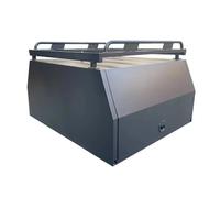 Copertura posteriore for camion, compatibile con cassone in lega di alluminio Ram, portapacchi for auto con cassetta degli attrezzi for campeggio