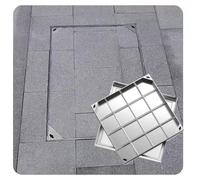 Copertura Pozzetto Coperchi for Fosse Settiche Con Base,Coperchio for Tombino Tondo Da Incasso,In lega di Alluminio Chiusino Incassato e Telaio,Copertura for pozzetti(5cm,70 * 70cm/27.6 * 27.6in)