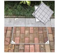 Copertura Pozzetto Coperchi for Fosse Settiche Con Base,Coperchio for Tombino Tondo Da Incasso,In lega di Alluminio Chiusino Incassato e Telaio,Copertura for pozzetti(5cm,90 * 90cm/35.4 * 35.4in)