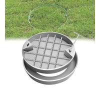 Copertura Pozzetto Nascosto Incorporato Coperchio Per Pozzetto Rotondo, Acciaio Inossidabile Spesso Invisibile Coperchio Per Fossa Settica Incassato Coperchi Per Fognature(420mmx50mm)