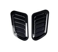 Copertura Presa Aria Modifica coperchio dello sfiato di ventilazione dell'ingresso flusso cappuccio universale. Parti motore con presa d'aria falsa(1pair Black)