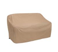 Copertura protettiva 1122-TN resistente alle intemperie per divano a 2 posti in vimini/rattan, oversize, marrone chiaro