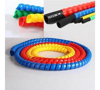 Copertura Protettiva A Spirale Involucro Ignifugo Rondella Auto Tubo Flessibile Ad Alta Pressione Tubo Idraulico Manicotto Tubo Di Calore Moto 1M-Nero,16mm