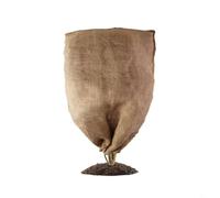 Copertura protettiva antigelo in iuta per piante con cerniera e coulisse, progettata per mantenere le piante calde e al sicuro dai freddi venti invernali (60 × 80 cm)
