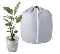 Copertura protettiva antigelo per piante, borsa protettiva per vasi da fiori con coulisse e cerniera, resistente ombra per cortile, vaso da fiori esterno, erba, fragole, paesaggi vegetali