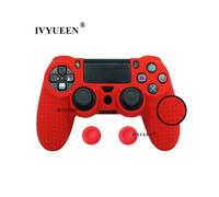 Copertura protettiva antiscivolo in silicone rosso per controller Sony PlayStation Dualshock 4 PS4 DS4 Pro Slim