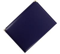 Copertura Protettiva Certificato A4 in Cuoio Blu, Singola