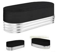 Copertura protettiva compatibile con serbatoi d'acqua ovali realizzata in tessuto Oxford per una difesa affidabile contro pioggia, vento e raggi UV (nero 210D)