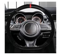 Copertura protettiva del volante in pelle in fibra di carbonio a forma di D 38 cm Coprivolante per Suzuki per Swift 2017 2018 2019 2020 2021 2022 per accessori auto sport(2)