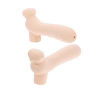 Copertura Protettiva della Maniglia Porta 2 Pezzi Silicone Beige | Anti-collisione, Flessibile e Morbida al Tatto, per Cucine e Bagni, Adatta a Anziani e Ragazzo Ragazza