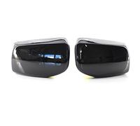 Copertura protettiva di ricambio per specchietti retrovisori auto per B&MW E60 E61 E63 E64 2003-2008 specchietto retrovisore auto specchietto laterale coperture guscio Huqwsa (colore: nero-corna