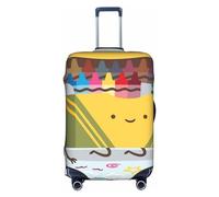 Copertura protettiva elastica per valigie, adatta per bagagli da 45,7 a 76,7 cm, delfini in mare, Scatola di pastelli carino, M