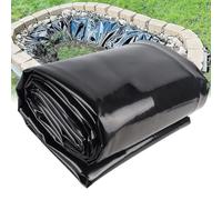 Copertura protettiva impermeabile per piccoli laghetti, fontane, ruscelli, piscine, colore nero, disponibile in 4 x 6 m, 5 x 8 m, 6 x 10 m, 8 x 12 m, resistente ai raggi UV, protezione per tutte le