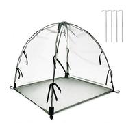 Copertura Protettiva in Rete per Piante, Involucro Anti-Uccelli, Rete per Gabbia Riutilizzabile Realizzata in Poliestere E Struttura Rinforzata, 71x71x75cm