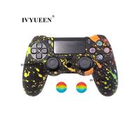 Copertura protettiva in silicone mimetico Graffiti P-19 Colors per Sony Dualshock 4 PS4 DS4 Pro Slim Controller