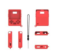 Copertura protettiva in silicone per Gkd Pixel 2 Custodia semplice a tinta unita Guscio morbido antigraffio Pelle ergonomica Antiurto Custodia protettiva a manicotto con cordino (Rosso)
