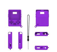 Copertura protettiva in silicone per Gkd Pixel 2 Custodia semplice a tinta unita Guscio morbido antigraffio Pelle ergonomica Antiurto Custodia protettiva a manicotto con cordino (Viola)