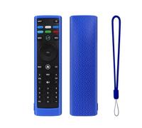 Copertura protettiva in silicone per Vizio Xrt140r/136r telecomando Resistente alla polvere e agli urti Manicotto protettivo con cordino Guscio antiscivolo Custodie per telecomandi (Blu)