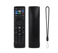 Copertura protettiva in silicone per Vizio Xrt140r/136r telecomando Resistente alla polvere e agli urti Manicotto protettivo con cordino Guscio antiscivolo Custodie per telecomandi (Nero)