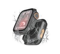 copertura protettiva INF Custodia impermeabile per Apple Watch 44 mm Nero, PC, vetro temperato