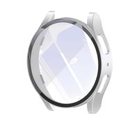 copertura protettiva INF Custodia protettiva per Samsung Watch 7 con protezione per lo schermo Argento, PC, pellicola in vetro temperato