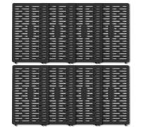 Copertura protettiva per albero in plastica e simil corteccia, 8 pezzi, collegabile per proteggere i giovani alberi dalle condizioni meteorologiche avverse (nero)