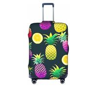 Copertura protettiva per bagagli, alla moda, colorata, con stampa di frutta e ananas, accessorio da viaggio estetico, cerniera invisibile, bianco, XL