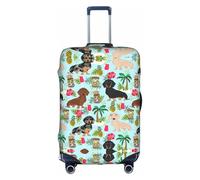 Copertura protettiva per bagagli, alla moda, con stampa di ananas, accessorio da viaggio estetico, cerniera invisibile, bianco, S