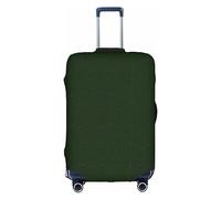 Copertura protettiva per bagagli, alla moda, motivo floreale verde cacciatore, stampa con petali floreali, accessorio da viaggio estetico, cerniera invisibile, bianco, M